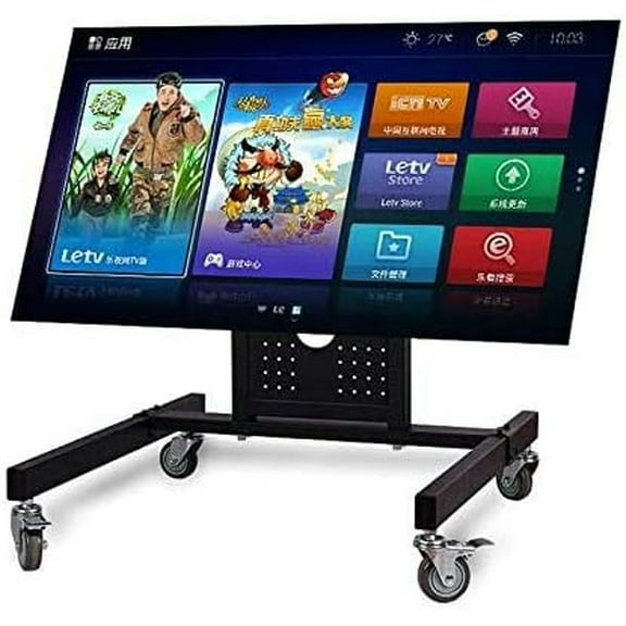 Rolling TV Mount Stand Trolley 32-65inch Plasma Screen LED LCD Monitor Low Height Stand Cart D750