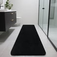 thumbnail image 1 of Alfombra Bathroom Runner B BENRON, larga, 70 x 60 cm, extra suave, negra, 1 of 8