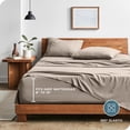 thumbnail image 3 of Bare Home Washed Sheet Set - Premium 1800 Collection - Deep Pocket - 4 Piece - King, Pebble Beach, 3 of 6