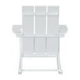 thumbnail image 6 of WestinTrends Ashore Patio Rocking Chair, All Weather Poly Lumber Plank Adirondack Rocker Chair, Modern Farmhouse White Rocking Chairs for Porch Garden Backyard and Indoor, 6 of 11