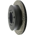 thumbnail image 4 of StopTech 127.44157L StopTech Sport Rotors; Drilled And Slotted; Rear Left; Fits select: 2007-2021 TOYOTA TUNDRA, 2008-2022 TOYOTA SEQUOIA, 4 of 11