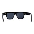 thumbnail image 4 of Oversize Thick Plastic Horn Rim Flat Top Sunglasses All Black, 4 of 4