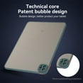 thumbnail image 3 of ELEHOLD for iPad Pro 11 2022/2021/2020/2018 Slim Fit Case, Hybrid PC + TPU Raised Edges Screen & Camera Protection Anti-Drop Transparent Case Cover, Green, 3 of 7