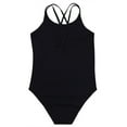 thumbnail image 5 of iEFiEL Kids Girls Spaghetti Strap Ballet Dance Leotard,Sizes 3-14 Black 10-12, 5 of 7