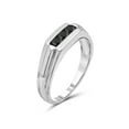 thumbnail image 2 of 1/3 Carat T.W. Black Diamond Sterling Silver Men's Ring, 2 of 4