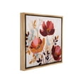 thumbnail image 4 of Stupell Industries Red Modern Roses Botanical & Floral Painting Brown Floater Framed Canvas Art Print Wall Art, 25 x 25, 4 of 10