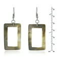 thumbnail image 2 of Trendy Seashell Frames Rectangular Shaped Cut-Out Dangle Earrings, 2 of 5