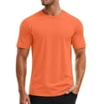 thumbnail image 2 of HUANBAI Mens Swim Shirt Short Sleeve UPF 50+ Sun Shirt Rash Guard Athletic Quick Drying T Shirts, 2 of 3