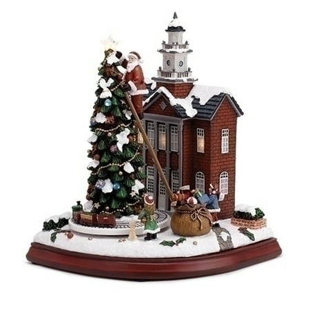 amusements town hall with animated train musical led light amusements town hall with animated train musical led light