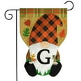 thumbnail image 2 of Briarwood Lane Fall Gnome Burlap Monogram Letter G Garden Flag, 2 of 4