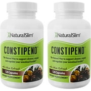 NaturalSlim Constipend - Colon Cleanse and Constipation Relief - 2 Pack, 120 Capsules