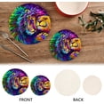thumbnail image 3 of SKYSONIC Colorful Lion Couple Pot Holders Trivets, 2 Pcs Heat Resistant Trivets,Happy Valentine's Day Cotton Thread Weave Mats for Hot Pads Pans Pot Bowl Teapot for Kitchen Decor, 3 of 7