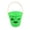 Green, variant on Halloween Handheld Pumpkin Candy Bucket for Trick or Treat Green 1pc