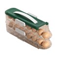 thumbnail image 1 of Primegos Boîte de Rangement pour Œufs Réfrigérateur Organisateur Automatique d'Œufs Roulant Transparent Distributeur d'Œufs Empilable avec Couvercle, 1 of 8