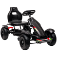thumbnail image 1 of Aosom Kart à Pédales pour Enfants avec Siège Ajustable, Roues en Caoutchouc, Noir, 1 of 10