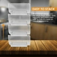 thumbnail image 4 of 4Pcs Refrigerator Wine Holder,Clear Stackable Plastic Wine Rack Storage Water Bottle Organizer Water Bottle for Fridge, 4 of 5