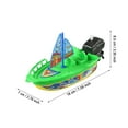 thumbnail image 2 of Educational Wind Up Motorboat Bathtub Toy Set Clockwork Water Play For Kids Learning Development, 2 of 3