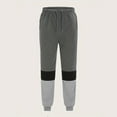 thumbnail image 6 of ZRGHAOYLQ Mens Baggy Sweatpants Fashion Color Block Joggers Athletic Active Straight Leg Sweat Pants Casual Fleece Jogging Pants Drawstring Waistband Workout Trousers with Pockets, 6 of 6