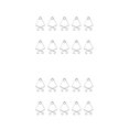 thumbnail image 1 of Advancent 10 piezas Ganchos para azulejos de techo Fácil instalación flexible Resorte automático Diseño simple Letrero colgante Techo F5 Type1 NO1 Advancent CBP456297, 1 of 5