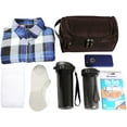 thumbnail image 5 of Vercord Mens Toiletry Bag Wash Travel Small Shaving Dop Kit Shower Bathroom Ditty Hygiene Bag Coffee, 5 of 6