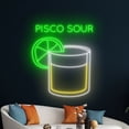 thumbnail image 5 of Handmadetneonsign Pisco Sour Neon Sign, Pisco Sour Cocktail Wall Art Decor, Bar Club Wall Decor, 5 of 5
