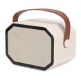 thumbnail image 2 of Dazzling Lights Karaoke System - white karaoke speaker with 2 wireless handheld microphones, 2 of 5
