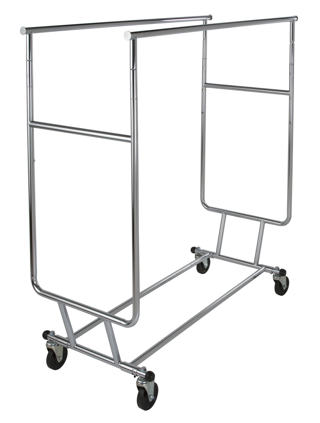 Details about   72" Rolling Garment Rack Collapsible Heavy Duty Clothing Hanging Storing Silver 