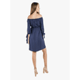 thumbnail image 2 of Vestido Maternidad Juvenil Rayón Fresco Vestido Embarazo Moderno Casual Verano Off Shoulder Color Azul Marino, 2 of 3