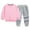 S1615-Pink, variant on HCNTES Toddler Baby Boy Girl Clothes Contrast Color Long Sleeve Sweatshirt Tops and Casual Pants Fall Clothing Set(12-18 Months,S1609-Green)