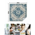 thumbnail image 5 of nqOlkjepod Blue Boho Cloth Napkins Set of 8 Reusable Dinner Napkins, Retro Southwestern Ethnic Geometric Cocktail Napkin Washable Table Napkins for Wedding/Holiday Party/Baby Shower 20"x20", 5 of 8