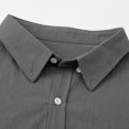 thumbnail image 6 of JTieacloth Mens Dress Shirts Men's Wash Button Long Sleeve Shirt Solid Color Comfortable And Generous Gray, 6 of 6