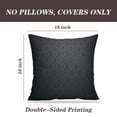 thumbnail image 2 of LALILO Throw Pillow Covers Black Damask With Floral Wall Damask Cushion Cover 18" x 18", 2 Pack, 2 of 6