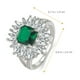 thumbnail image 5 of Anillo de esmeralda, exquisita joyería de esmeralda, anillos estéticos, regalo de aniversario para ella, 5 of 8