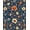 Blue, Pattern 1, variant on ODIKA 4'x6' Machine Washable Non-Slip Area Rug, Strawberry Lemon Bathroom High Traffic Rug, White, 99043