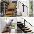 thumbnail image 3 of fastboy Stair Rope Railing Posts, Pre-Drilled Stair Posts, Stainless Steel Top Posts, Sturdy And Durable, Suitable Outdoor silver-white, 3 of 6