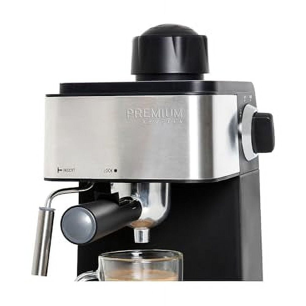 Premium Levella 4-Cup Espresso, Cappuccino and Latte Maker Black (PEM351)