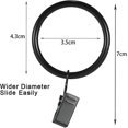 thumbnail image 2 of 40-pack Curtain Clips, 35mm Curtain Ring With Clip Id Metal Gift, 2 of 5