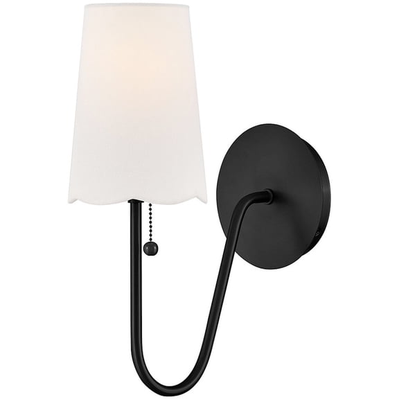 Lark 84380BK Bliss 1 Light 15" Tall Wall Sconce - Black