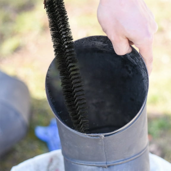 Raindrops 2pcs Multi-Function Chimney Cleaning Brush Kit Chimney Cleaner Brush Chimney Duct Cleaning Sweeper Fireplace Pipe Cleaner Brush