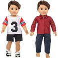 thumbnail image 4 of K.T. Fancy 5 Sets Baby Doll Clothes 14-18 Inch Doll Clothes Outfits Casual Wear for Baby Doll, 16 Inch Baby Doll Clothes 17 in Boy Doll Clothes 18 inch Doll, 4 of 6