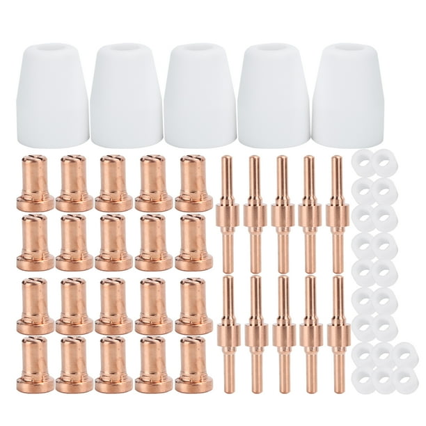 Boquilla de punta de plasma, 65 piezas PT‑31 Cortador de plasma Cortador de plasma Consumible Accesorio de cortador de plasma Compacto y liviano Jadeshay A