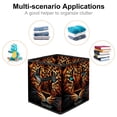 thumbnail image 2 of Leopard Foldable Clothes Storage Containers with Handle, 10.8"x10.5"x10.6", Large Capacity - Storage Cubes and Bins, 2 of 6