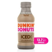 Dunkin' Donuts Cookies & Cream Iced Coffee Bottle, 13.7 fl oz