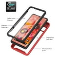 thumbnail image 3 of SaniMore Case for Google Pixel 7 6.3" 2022 Release, Rugged PC Backplane Shockproof Drop Resistant Built-in Screen Protector Wireless Charging Slim & Ligtweight Case For Google Pixel 7, Red, 3 of 6