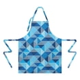 thumbnail image 2 of Blue Geometric Pattern Apron-Garden Aprons for Women with Pockets-Cotton Linen Waterproof Kitchen Cooking Gardening Aprons Adjustable for Kitchen,Cooking,BBQ and Salon 33x27 Inch, 2 of 7