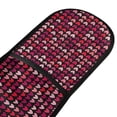 thumbnail image 2 of Dailycode Double Sided Oven Mitt with Loop Heat Resistant Kitchen Long Potholders 7" x 35" Red Pink Love Heart, 2 of 6