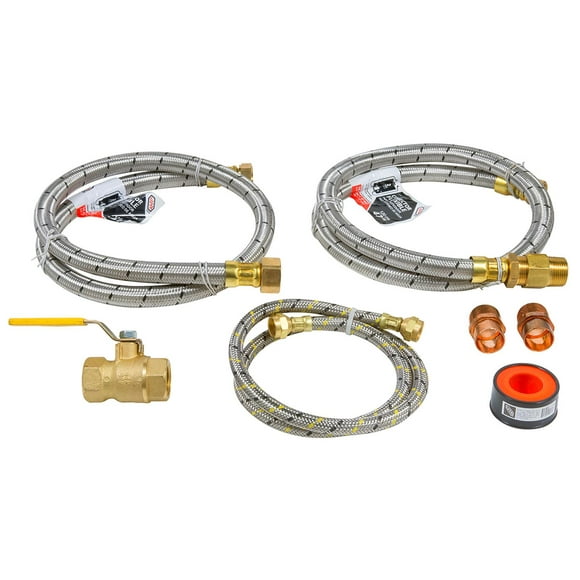 Kit completo para instalar calentador instantáneo multicolor