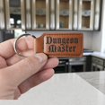 thumbnail image 5 of Keychain - Rectangle - Dungeon Master - Leather, 5 of 6
