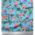 thumbnail image 1 of Soimoi Cotton Duck Fabric Leaves,Floral & Leafbird Bird Decor Fabric Printed Yard 42 Inch Wide, 1 of 3