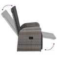 thumbnail image 6 of Bowery Hill PE Rattan/Powder-Coated Steel/Glass Garden Dining Set in Gray, 6 of 23